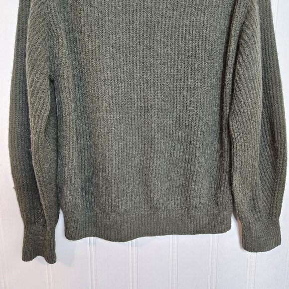 Everlane Sweater Womens Size M Green Alpaca Merino Wool Pullover Jumper - Picture 9 of 13